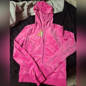 Skims Logo Velour Hoodie